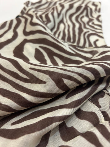 Brown Zebra 8x70 Modal Scarf