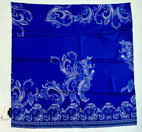 Indigo 35x35 Silk Twill Scarf