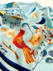 Birdie 35x35 Silk Twill Scarf