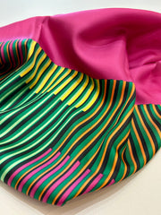 Georgie Magenta 35x35 Silk Twill Scarf